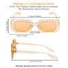 Frienda 1 Pcs Retro Disco Sunglasses Women Rhinestone Bling Glasses Girl Oversize Glitter Sunglasses 70s Disco Accessories(Brown) view 3