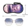 Hion Sunglasses Case Ultra Light Neoprene Zipper Eyeglass Soft Case with Belt Clip(Sky Scene) view 2