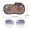 Hion Eyeglass Case Sunglasses Soft Pouch with Belt Clip Ultra Light Neoprene Zipper Eyeglass Case Printed Sunglass Bag for Stylish Portable Travel Glasses Casefor Men & Women(Mandala) view 2