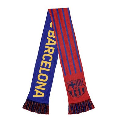 Icon Sports Officially Licensed FC Barcelona Soccer Scarf - FCB22SC Navy
