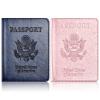 Eoehro Passport Holder for Travel Essentials-2Pack, Passport Wallet Cover Case for Travel Must Haves Accessories,Passport Book Holders for Women and Men view 1