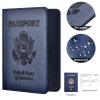 Eoehro Passport Holder for Travel Essentials-2Pack, Passport Wallet Cover Case for Travel Must Haves Accessories,Passport Book Holders for Women and Men view 3