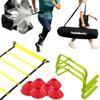 Fitness Health - Speed & Agility Athlete Training Set, Speed Chute, Hurdles, Agility Ladder and Sports Cones, Metal Pegs & Carrying Bag view 1