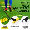 Fitness Health - Speed & Agility Athlete Training Set, Speed Chute, Hurdles, Agility Ladder and Sports Cones, Metal Pegs & Carrying Bag view 2