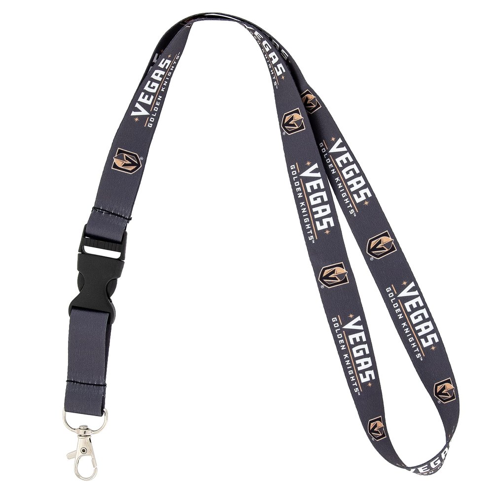 Desert Cactus Vegas Golden Knights NHL Lanyard with Snap Buckle (1 - Gray)