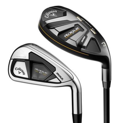 Callaway Golf Rogue ST Max Hybrid Iron Combo Set (Right Hand, Graphite Shaft, Light Flex, 4H, 5H, 6IR - PW, Set of 7 Clubs)