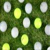 Clean Green Recycled Golf Balls - 48 Pack for Titleist AVX - Used, Bulk with Mesh Bag - White & Yellow view 4