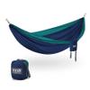 ENO DoubleNest Hammock - Lightweight, Portable, 1 to 2 Person Hammock - for Camping, Hiking, Backpacking, Travel, a Festival, or The Beach - Seafoam/Navy view 1