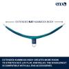 ENO DoubleNest Hammock - Lightweight, Portable, 1 to 2 Person Hammock - for Camping, Hiking, Backpacking, Travel, a Festival, or The Beach - Seafoam/Navy view 2