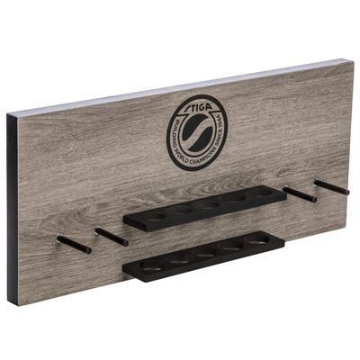 STIGA Ping Pong Storage Wall Rack, Brown