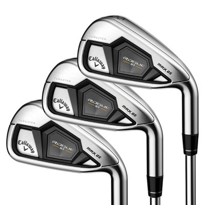 Callaway Rogue ST Max OS Iron Sets, Left Handed, 5-PW, Graphite, 5.0, Standard