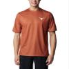 Columbia Men's Collegiate Terminal Tackle SS Shirt, TEX-Cedar, XX-Large view 1