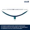 ENO SingleNest Hammock - Lightweight, 1 Person Portable Hammock - for Camping, Hiking, Backpacking, Travel, a Festival, or The Beach - Seafoam/Navy view 2
