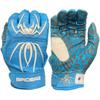 Spiderz 2022 Hybrid Series Men's Baseball Batting Gloves (Pair) Columbia Blue | White XL view 1