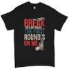 Break Into My House. The First Round's on Me T-Shirt 2nd Amendment Men's Tee Black Small view 1