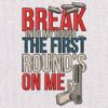 Break Into My House. The First Round's on Me T-Shirt 2nd Amendment Men's Tee Black Small view 2