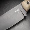 BKER PLUS Little Rok Fixed Blade Daily Carry Knife, Micarta Handles, Coated SK-85 Blade, Full Tang Construction - Sheath Included view 4