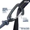 ENO DoubleNest Hammock - Lightweight, Portable, 1 to 2 Person Hammock - for Camping, Hiking, Backpacking, Travel, a Festival, or The Beach - Seafoam/Grey view 4