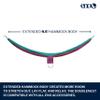 ENO DoubleNest Hammock - Lightweight, Portable, 1 to 2 Person Hammock - for Camping, Hiking, Backpacking, Travel, a Festival, or The Beach - Fade/Seaglass view 2