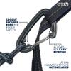 ENO DoubleNest Hammock - Lightweight, Portable, 1 to 2 Person Hammock - for Camping, Hiking, Backpacking, Travel, a Festival, or The Beach - Fade/Seaglass view 4