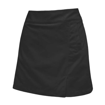 Monterey Club Women's 18 inches Team Woven Golf Skort #2944 (Black, Size:4)