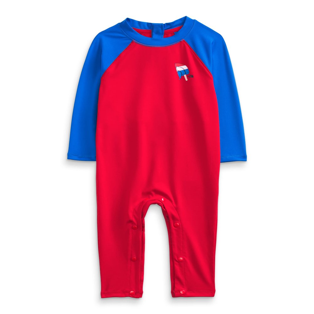 THE NORTH FACE Infant Sun Full Length One-Piece, TNF Red, 6M