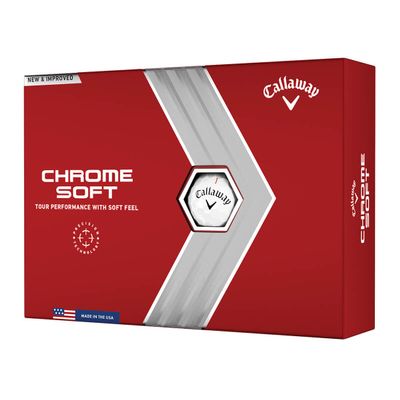 Callaway 2022 Chrome Soft Dozen Golf Balls White