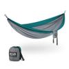 ENO SingleNest Hammock - Lightweight, 1 Person Portable Hammock - for Camping, Hiking, Backpacking, Travel, a Festival, or The Beach - Grey/Seafoam view 1