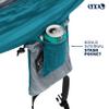 ENO SingleNest Hammock - Lightweight, 1 Person Portable Hammock - for Camping, Hiking, Backpacking, Travel, a Festival, or The Beach - Grey/Seafoam view 3