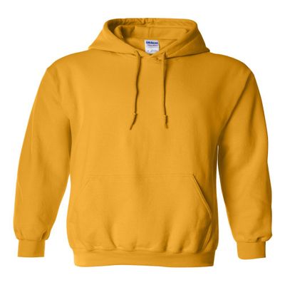 Gildan Men's Hooded Heavy Blend Sweatshirt (18500)(Gold)