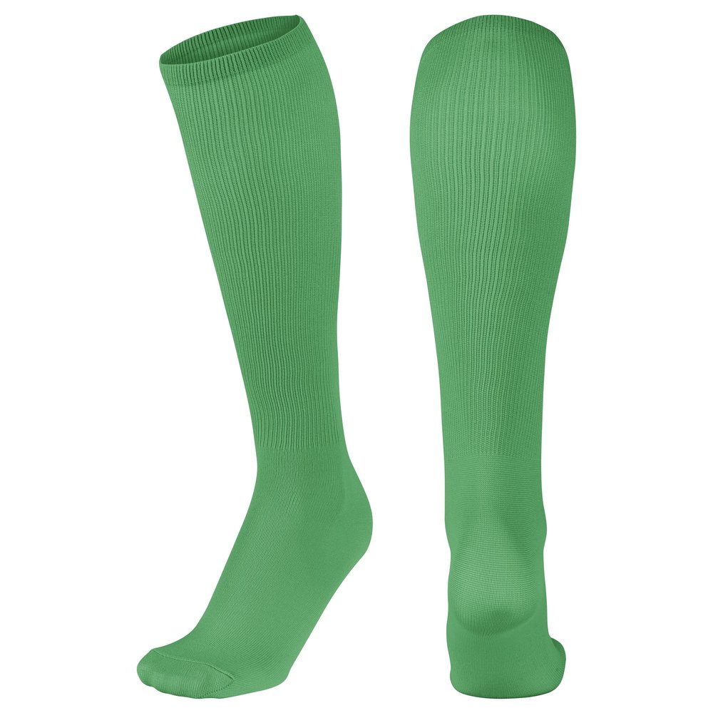 CHAMPRO Featherweight Socks, Single Pair, Adult X-Small, Kelly Green