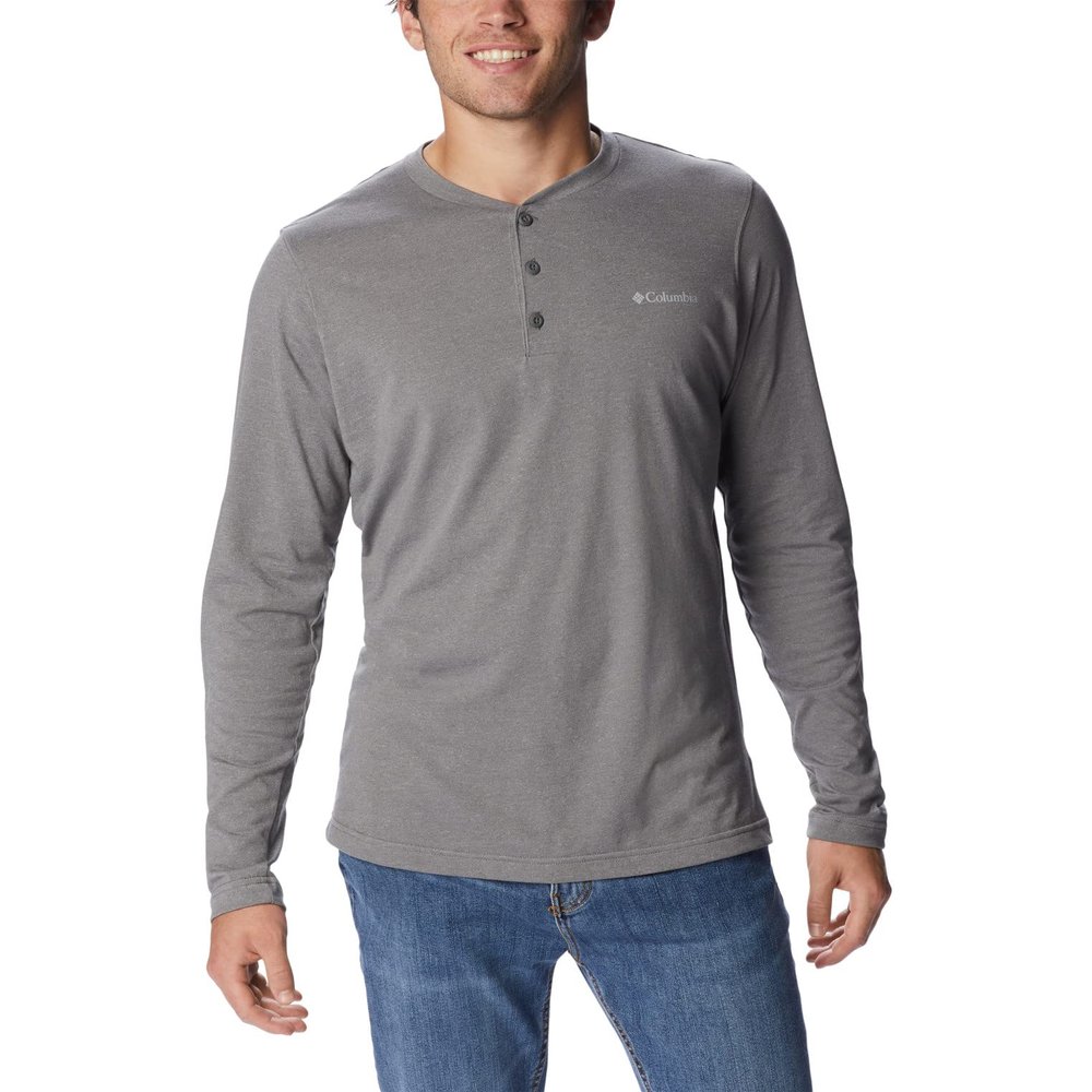 Columbia Men's Thistletown Hills Henley, City Grey Heather, X-Large