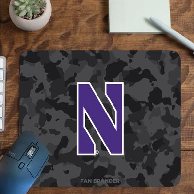 Fan Brander NCAA Mousepad for Home, Office, and Gaming with Urban Camo Design (Northwestern Wildcats Mouspad)