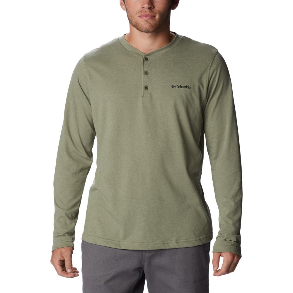 Columbia Men's Thistletown Hills Henley, Stone Green Heather, X-Small