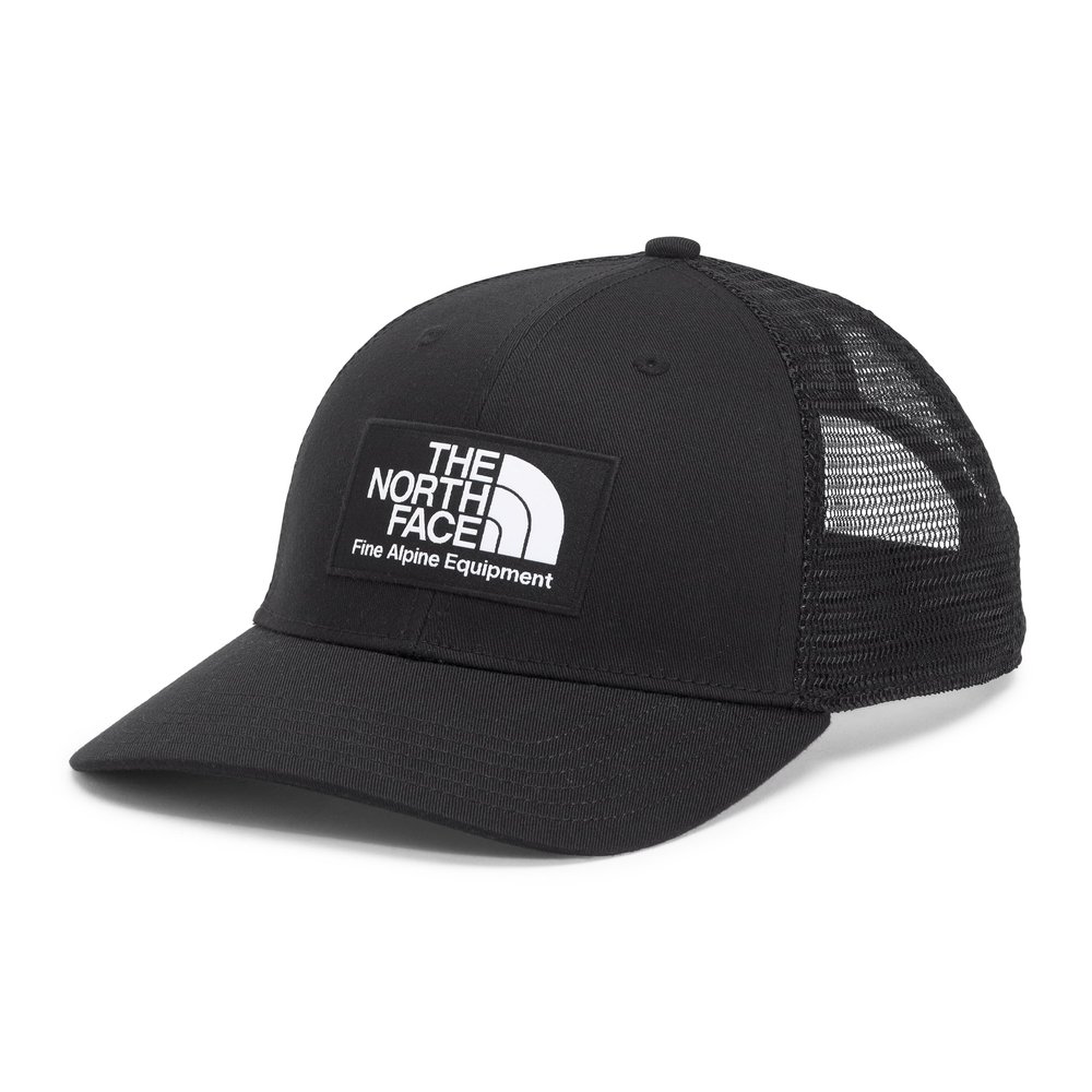 The North Face Deep Fit Mudder Trucker Hat - Moisture-Wicking Snapback for Men & Women, Mesh Back Casual Hiking Ball Cap, TNF Black, One Size