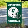 Charlotte 49ers Football Helmet Garden Yard Flag view 2