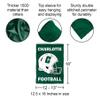 Charlotte 49ers Football Helmet Garden Yard Flag view 3
