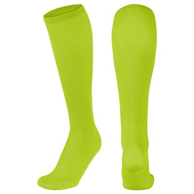 CHAMPRO Featherweight Socks, Single Pair, Adult Large, Neon Green
