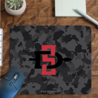 Fan Brander NCAA Mousepad for Home, Office, and Gaming with Urban Camo Design (San Diego State Aztecs Mouspad)