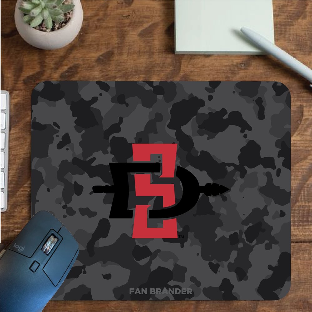 Fan Brander NCAA Mousepad for Home, Office, and Gaming with Urban Camo Design (San Diego State Aztecs Mouspad)