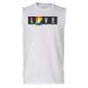 Love Muscle Shirt Gay Pride Rainbow LGBTQ Men's White Medium view 4