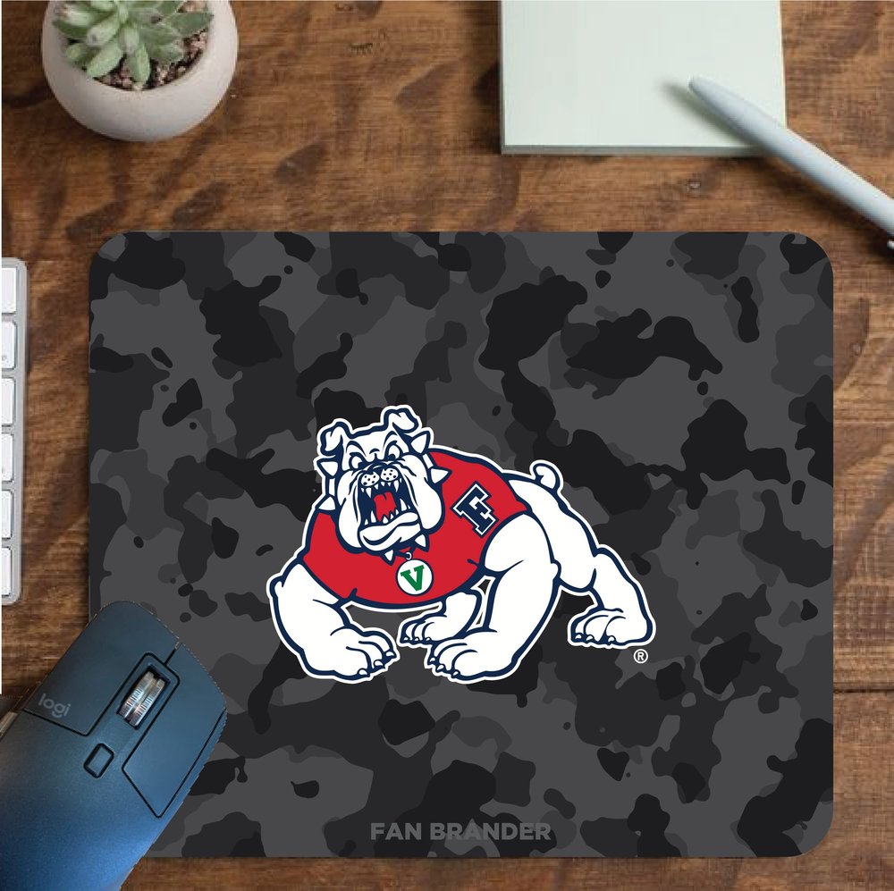 Fan Brander NCAA Mousepad for Home, Office, and Gaming with Urban Camo Design (Fresno State Bulldogs Mouspad)