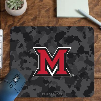 Fan Brander NCAA Mousepad for Home, Office, and Gaming with Urban Camo Design (Miami University Redhawks Mouspad)