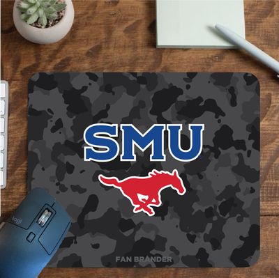 Fan Brander NCAA Mousepad for Home, Office, and Gaming with Urban Camo Design (SMU Mustangs Mouspad)