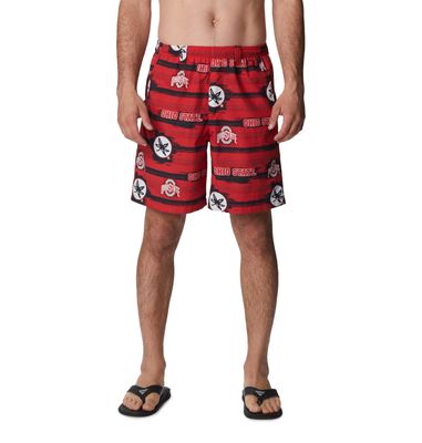 Columbia Men's Collegiate Backcast II Short, OS-Intense Red Paint Your Colors Print, XX-Large x 6L