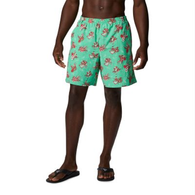 Columbia Men's Super Backcast Water Short, Light Jade Lite Me Up Print, X-Large