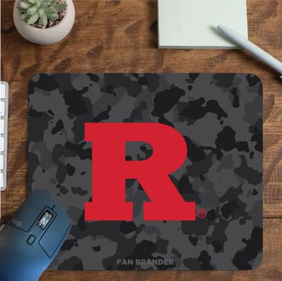 Fan Brander NCAA Mousepad for Home, Office, and Gaming with Urban Camo Design (Rutgers Scarlet Knights Mouspad)