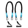 Resistance Cords - Shoulder and Core Resistance Bands - Perfect for Dynamic Warmups and Rehab - Deluxe Pair of 2 Black 22lbs Cords and 2 Universal Handles - 4KOR Fitness view 1