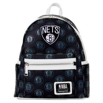 Loungefly NBA: Brooklyn Nets Logo Mini-Backpack