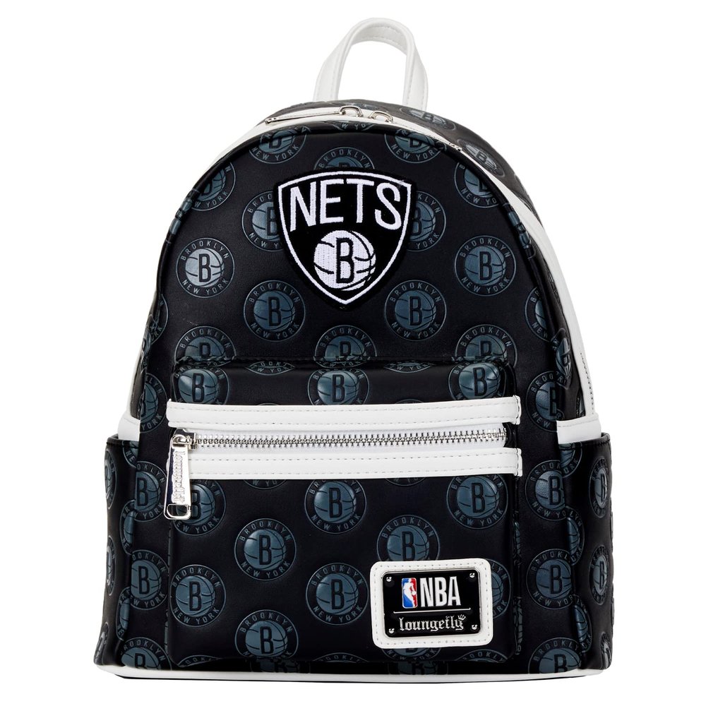 Loungefly NBA: Brooklyn Nets Logo Mini-Backpack